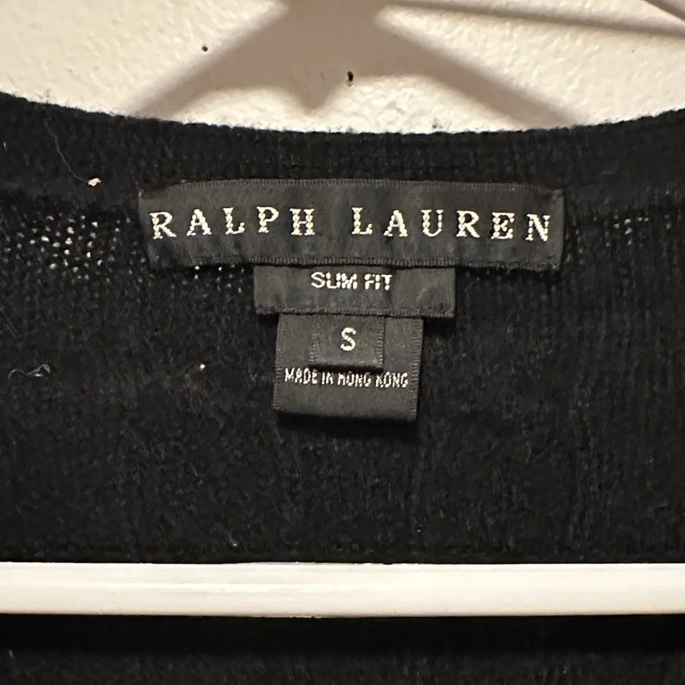 Women's Ralph Lauren Black label 100% cashmere Cardigan Sweater - Picture 3 of 5